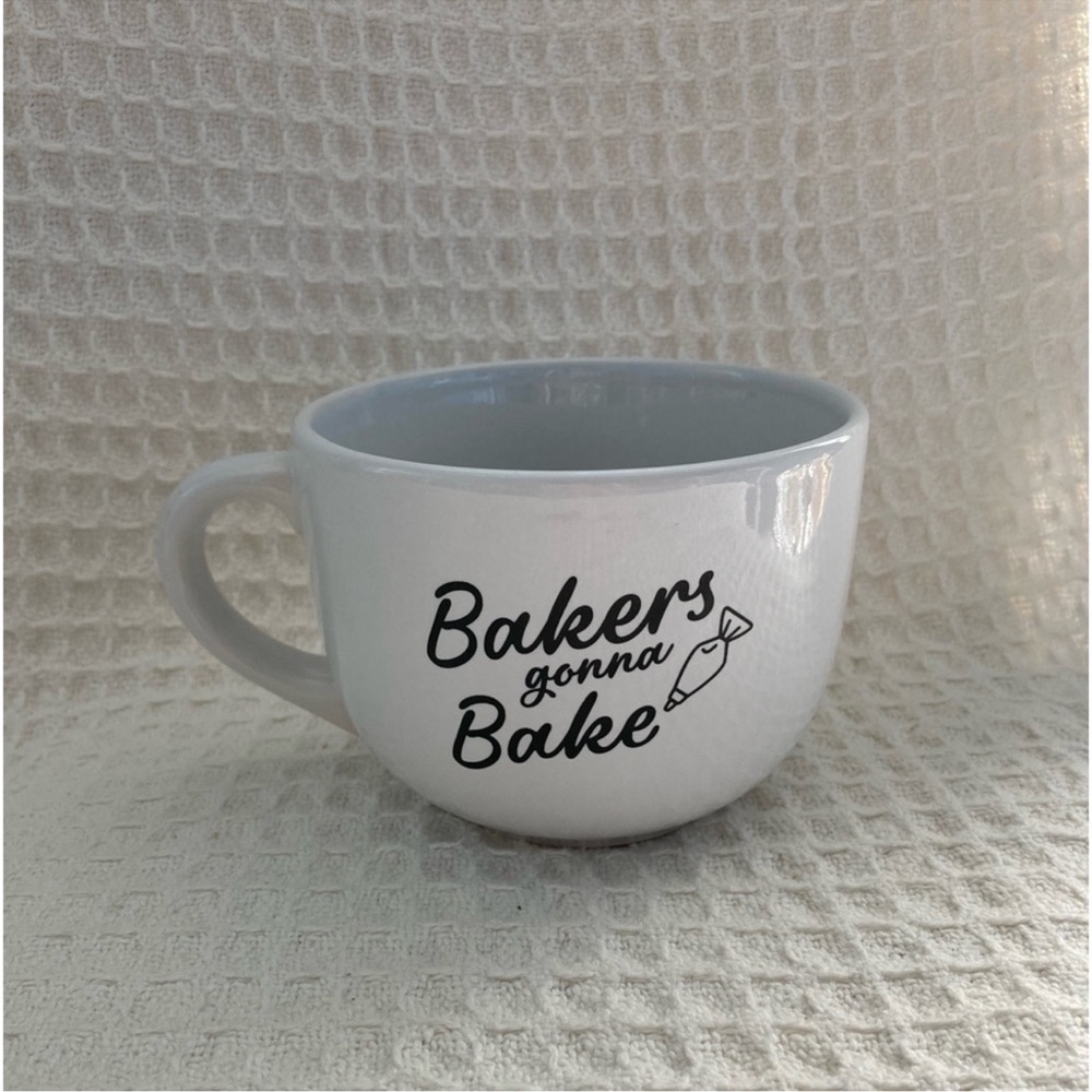 COPY - Modern Gourmet Foods Bakers Gonna Bake White Oversized Mug